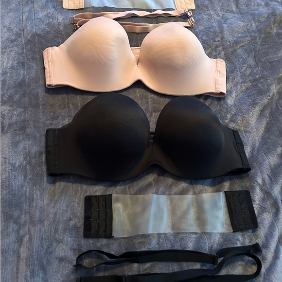 2 PR STRAPLESS OR REG BRA LANE BRYANT 40D - Picture 1 of 7